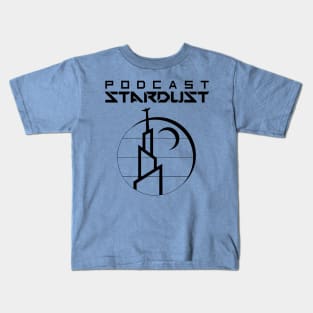Podcast Stardust Black Logo Kids T-Shirt